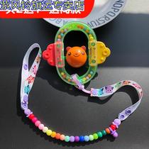  Baby stroller Bite lanyard Baby crib teether anti-drop chain Pacifier toy music anti-loss belt