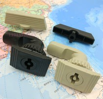 Square foundation box plastic lock distribution box door lock black rice gray cylinder lock universal key