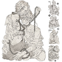 Three Ferry Ink Dye away from the Graves Unhysterable Little Brother Boy Gufeng Handsome mans hand ledger paper adhesive tape