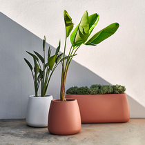 FRP floor-to-floor combination flower machine Mall Hall hotel corridor Flower Bowl outdoor Villa large flowerpot ornaments