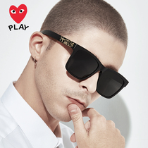 Kawakubo Ling square large frame sunglasses myopia polarized glasses men driving sunglasses tide round face UV protection