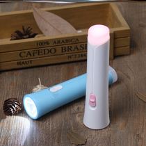 Yager childrens flashlight small portable mini home student girl strong light rechargeable cartoon durable