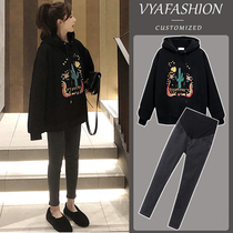 Pregnant Woman Spring Clothing Suit Fashion style foreign air display slim sweatshirt 2022 new spring and autumn clothes female outwear net reddits