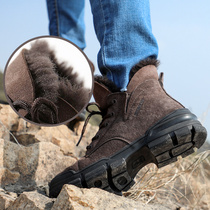Outdoor boots showed up and took the female fur slip resistant warm hiking shoes plus velvet nv xue zi platform motion cotton-padded shoes