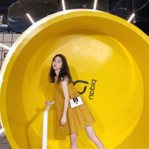 2021 new waist thin cover meat French super fairy forest dress cold wind high-end sense womens clothing