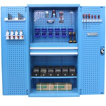 Thickened Heavy Double Door Hardware Tool Cabinet Workshop Spare Parts Lockers With Lock Iron Sheet Tool Containing Cabinet