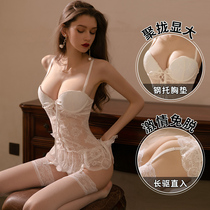 Sex underwear passion suit winter suitable for small chest gathering clothing pure desire seduction bed sexy pajamas