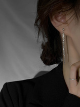 Hong Kong Full Star Stream Susearrings woman 2022 new wave fashion 100 hitch-ear spikes all pure silver earrings