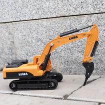 Drilling rig toy car bulldozer children excavator transport soil engineering truck baby crusher 3-6 years old 2 boys