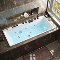Embedded bath acrylic surf massage household with adult inlaid brick smart thermostat heating bath