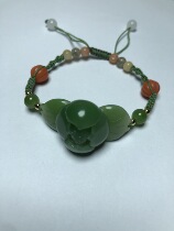 (Fan Fanjia Jewelry) Hetian Jade handmade DIY Rope art Jasper hand original style private auction invalid