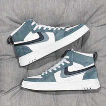 High canvas mens shoes 2021 new autumn breathable Korean trend Joker flat shoes leisure sports trendy shoes