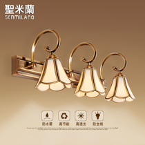 Mirror front light toilet American led mirror cabinet light bathroom dressing table European makeup light toilet mirror light