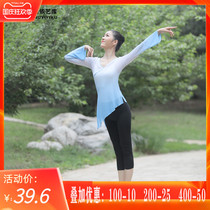 Classical dance practice uniform female body rhyme dance gauze clothes elegant folk dance costume