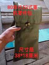 Stock Decommissioning 80s 53 Style Parts Bag Single Shoulder Tool Bag Canvas Wood Buttoned Retro Bag Hands Carrying Storage Bag