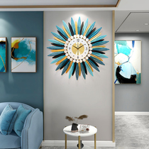 Creative wall clock living room decoration clock large home personality restaurant wall clock simple fashion quartz clock Big