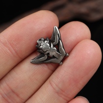 Lima copper mini trumpet dapeng bird necklace pendant pendant Tibetan play wen play hand string card side hanging