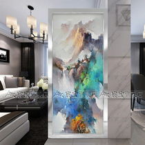 Eurostyle minimalist living room screen partition Xuanguang TV Background wall materialistic evening Xia