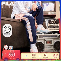 FILA x Chapter FILA childrens clothing girls overalls autumn and winter 2021 new fashionable big childrens trousers