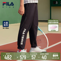 FILA File Children Dress Children Long Pants 2022 Summer New Mens Great Boy Tennis Sport Breathable Shuttle Long Pants