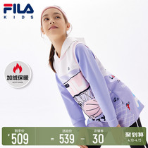 FILA Filaboy dress girl foreign gas Lianhood clothing 2022 Spring new childrens sports fashion blouses