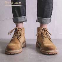 Touch Miss Martin boots men tide high English wind all round head mens shoes autumn and winter 2020 new work shoes