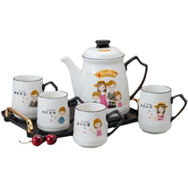 Family Cup Set Family Living room cup teapot cup children small ceramic cup parent cup grandmother