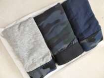 Senma pants Mens cotton flat pants fashion fresh casual sports all cotton breathable flat panties 3 pairs