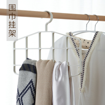 Belly rack home tie finishing belt bow tie silk scarf storage artifact hanging belt stocking shelf multifunctional