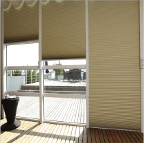 Study balcony bedroom office push-pull hive curtain organ shading sound insulation warm honeycomb Louver Curtain shade