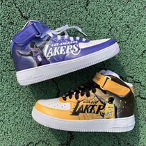Personalized hand-painted sneakers custom NBA star Black Mamba James DIY graffiti(shoes not included