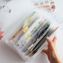 Transparent organ storage bag hand account material tape distribution collection book Bill hand account sticker collection book storage book