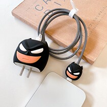 Suitable for Batman Apple data line protective sleeves iPhone12 mobile phone charger 11pro protective shell 20w