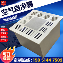 QS certified Air Self-purifier purification workshop zj600 800 clean room FFU high efficiency filter ceiling type