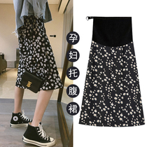  Pregnant womens summer floral short skirt small daisy skirt 2021 new fashion A-line skirt summer thin section