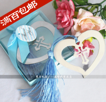  Cross metal bookmark Wedding wedding gift return gift Love heart cross bookmark