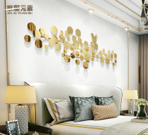 Modern light luxury metal wall decoration sofa background wall decoration pendant living room bedroom wall hanging stainless steel wall decoration