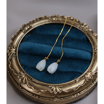 hzyeyuan hand as simple Suzuki Flower ear line 925 silver decoration flow Su Long ear ring fresher Japan-ROK ear decoration 20185