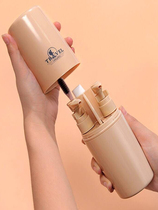 Travel Wash Cup Toothbrushing Cup Mouthwash Toothbrushing Wash Face Split squeeze bottle Tourism Toothbrush Case Portable Suit