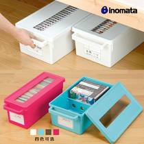 Japan imported inomata creative DVD disc album finishing box large capacity CD storage box ps4 disc box