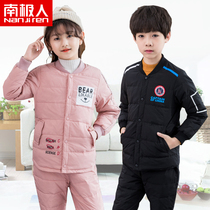 Antarctic people childrens down jacket liner suit Men and women childrens middle and large childrens light jacket Students  school uniforms in autumn and winter