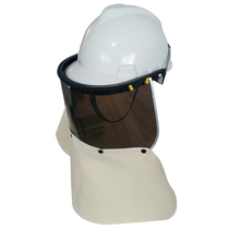 Safety helmet face screen electric welding polished anti-splash anti-splash bracket face screen protective mask with reinforced face mask