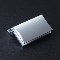 Wine cabinet clip shower room glass door hinge surface bright bilateral open arc inner glass cabinet 180 degree hinge bathroom single