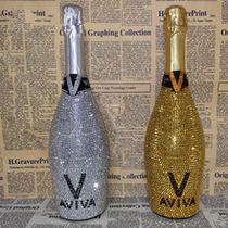 ins Wedding photography props Travel photography Diamond champagne bottle Wine glass goblet Photo studio location wedding ornaments