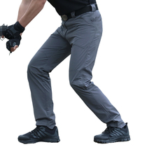 Outdoor Ruling Officer Tactical Pants Male summer speed dry elastic multiple pockets Body Wear and wear Wear Pants Slim Fit