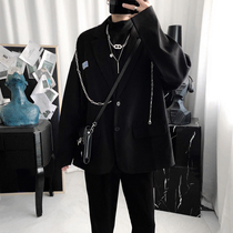 Comeback Sir Black Chain Suit Jacket Man Design Sensation Spring Autumn Loose Trend Ruffis Casual Tennis Red West Suit