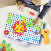 Nuts Combined Demolition Tool Bench 3 Year Old Male Girl Children Puzzle Toys Wisdom Development Hand Brain Coordinated Exercise