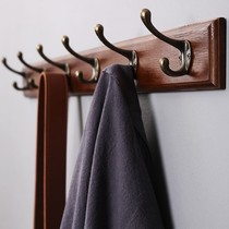 Hanging clothes hangers wall-mounted wall door rear home hanging clothes hook Xuanguan clothes hangers hooded cloister wall hooks a row of strips