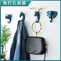 Nordic Hook Free From Punching Wall Hanging Hook Doorway Hang Key Frame In Door Sticky Hook Idea Decorative Home Cap Hook