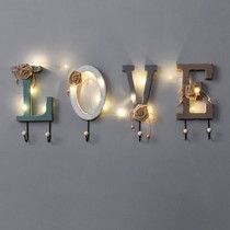 Creative Entrance Door Hanging Clothes Hook Hone Guan Key Containing Wall Hung Hanger Wall Bedroom Wall Wall Letter Hook Decoration